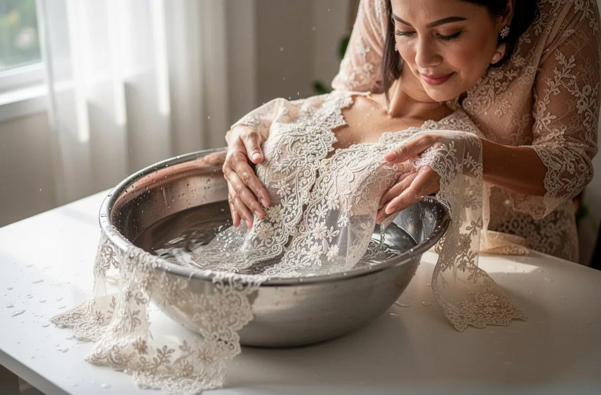 Pembersihan Gaun Pesta dan Kebaya